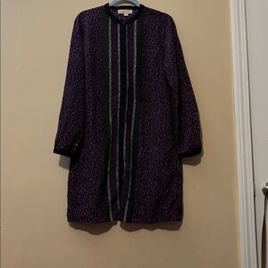 Purple and Black Animal Print dress